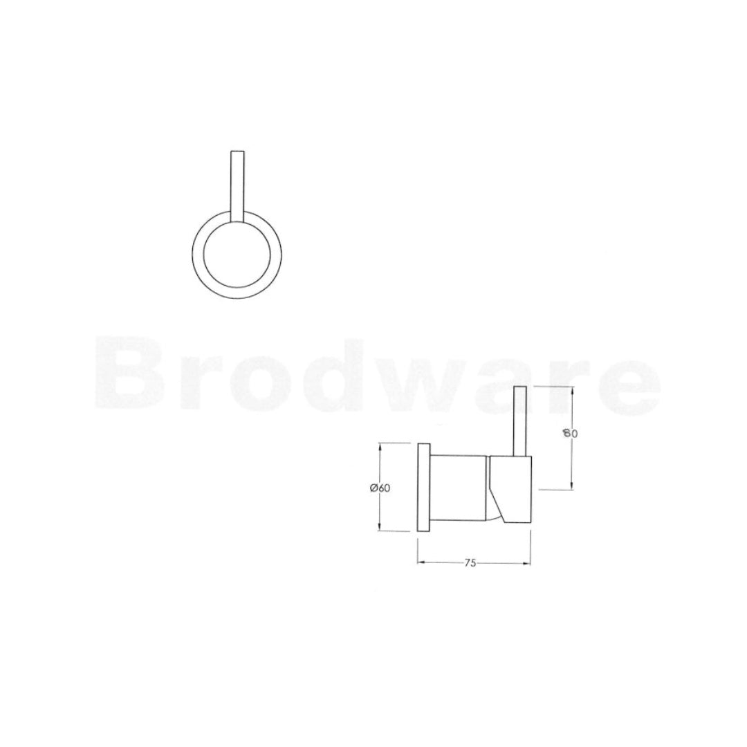 Brodware City Stik Wall Mixer - Chrome - 1.9948.00.0.01