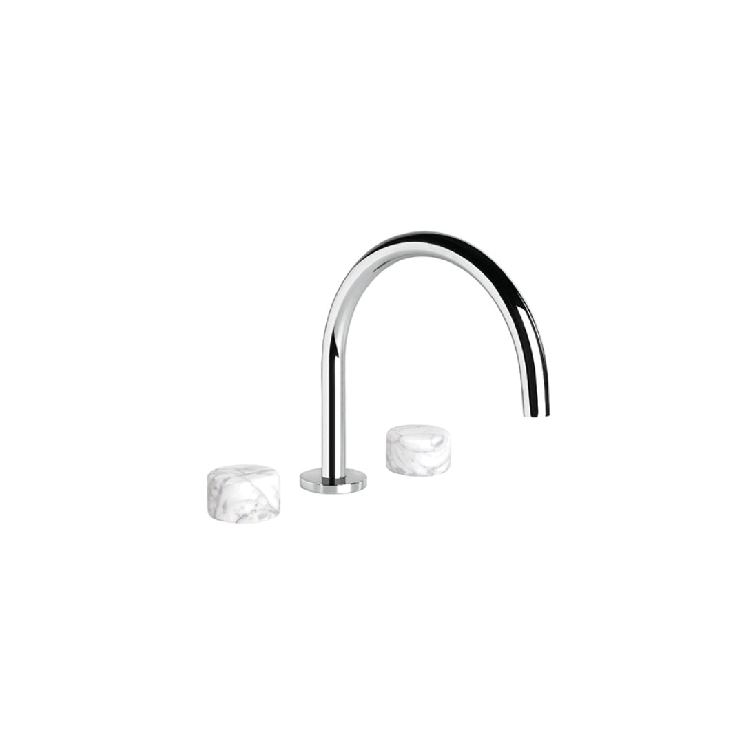 Brodware Halo Marble Kitchen Tap Set - Chrome - 1.9507.09.6.01
