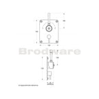 Brodware Industrica Mixer Diverter - Chrome - 1.6748.05.0.01