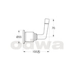 Brodware Industrica Shower-Bath Diverter Metal Lever - Chrome - 1.6741.00.3.01