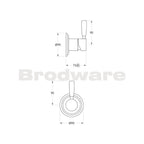 Brodware Manhattan Wall Mixer - Chrome - 1.9148.00.0.01
