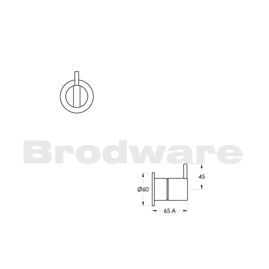 Brodware Minim Wall Mixer - Chrome - 1.9448.00.0.01