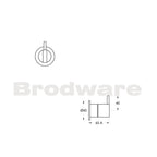 Brodware Minim Wall Mixer - Chrome - 1.9448.00.0.01