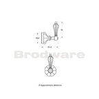 Brodware Paris Bath-Shower Diverter with Lever - Chrome & White - 1.8541.00.4.01