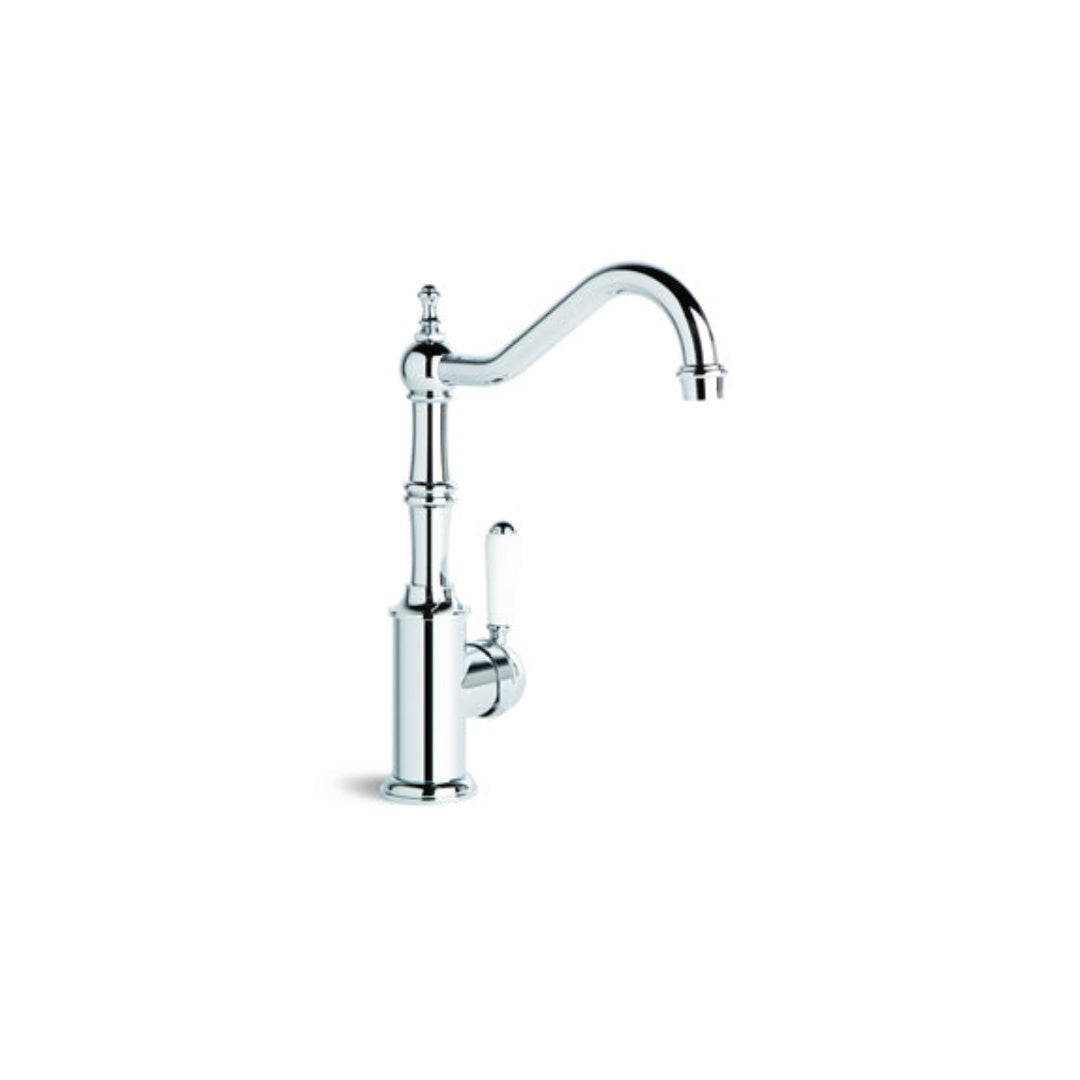 Brodware Winslow Kitchen Mixer White Porcelain Lever - Chrome - 1.8108.02.4.01