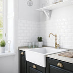 Brodware Winslow Kitchen Mixer White Porcelain Lever - Chrome - 1.8108.02.4.01