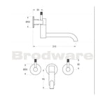 Brodware Yokato Disc Wall Set - Chrome - 1.9329.00.6.01
