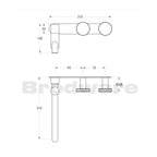 Brodware Yokato Disc Wall Set - Chrome - 1.9329.02.6.01