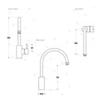 Brodware Yokato Kitchen Mixer Metal Lever - Chrome - 1.9308.00.3.01