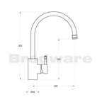 Brodware Yokato Sink Mixer Knurled Lever - Chrome - 1.9308.00.7.01