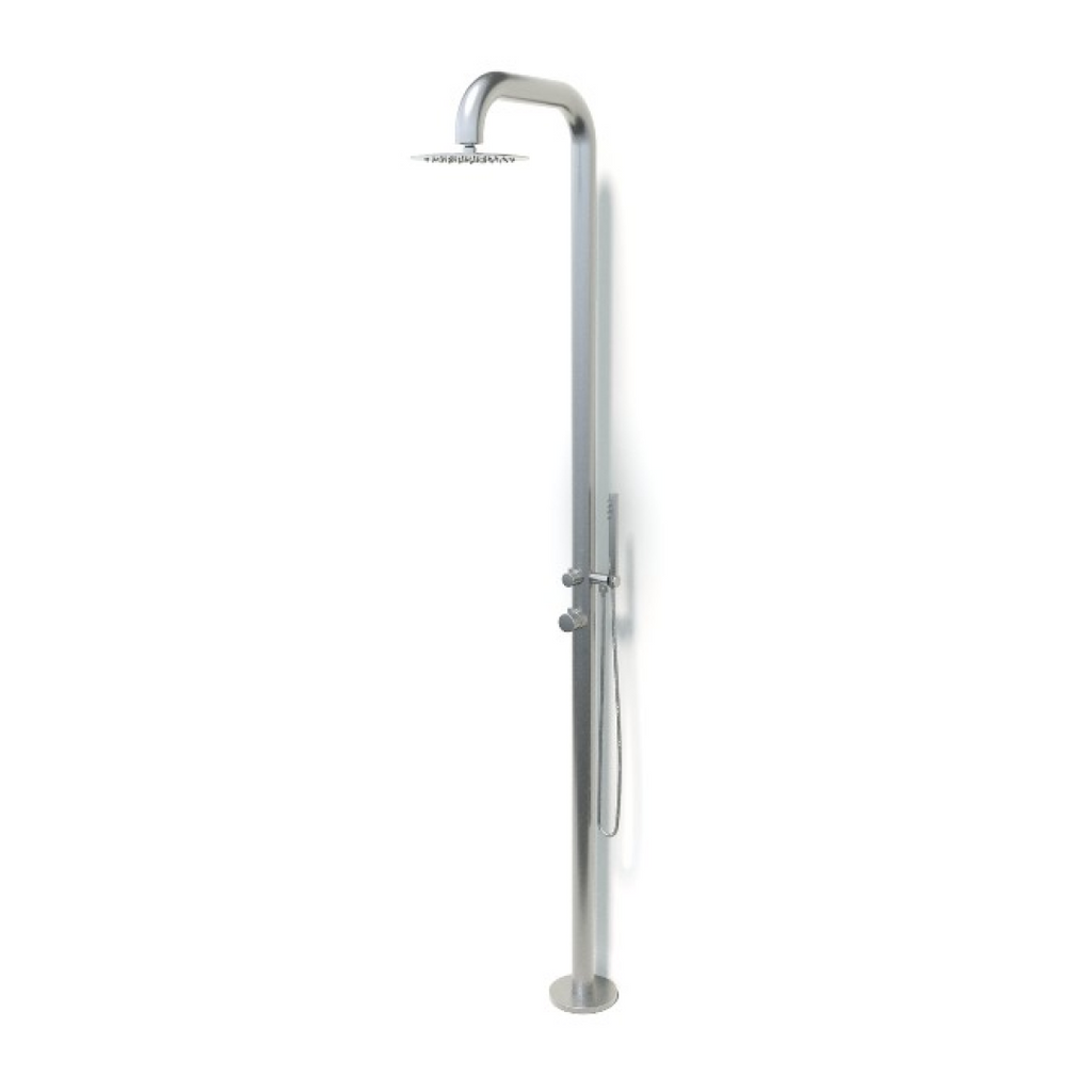 Rainware Bronte Hot & Cold Outdoor Freestanding Shower System - 316 Stainless Steel - 9008-Bronte