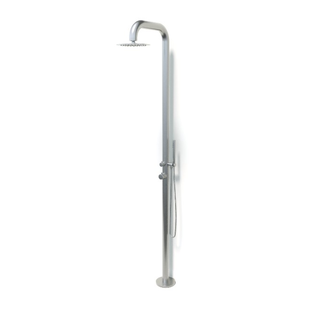 Rainware Bronte Hot & Cold Outdoor Freestanding Shower System - 316 Stainless Steel - 9008-Bronte