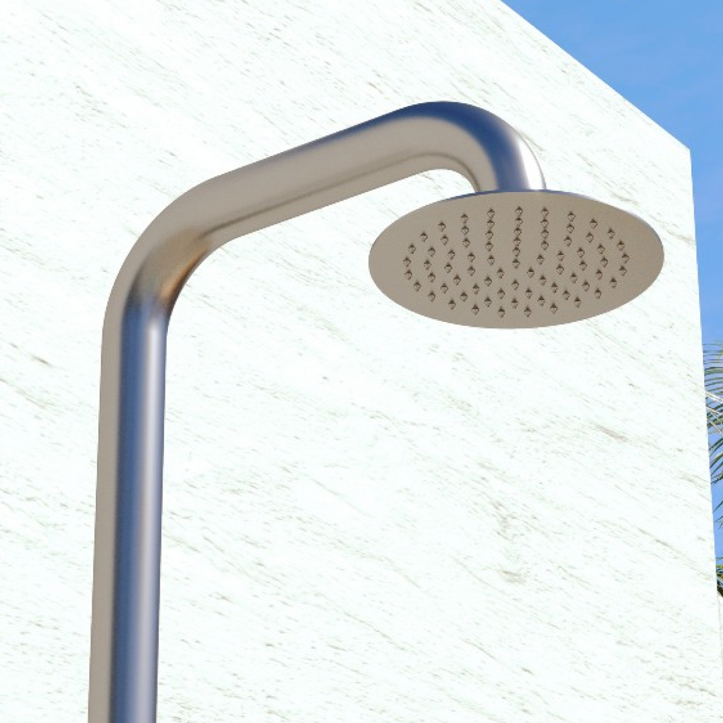 Rainware Bronte Hot & Cold Outdoor Freestanding Shower System - 316 Stainless Steel - 9008-Bronte