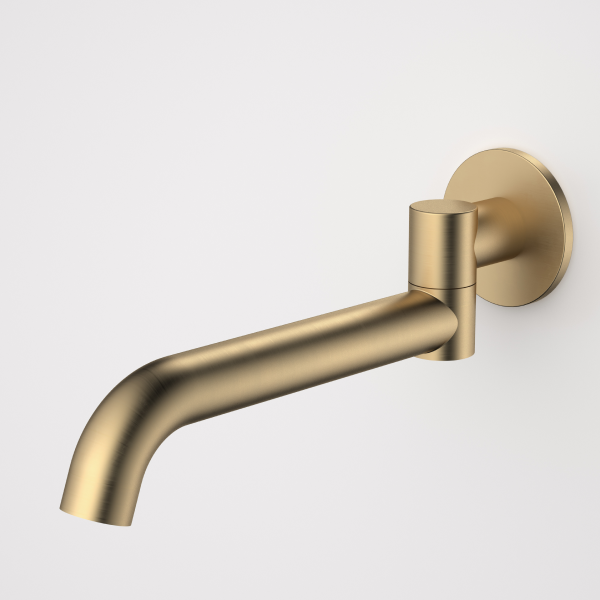 Caroma Liano II 220mm Bath Swivel Spout - Brushed Brass - 96376BB