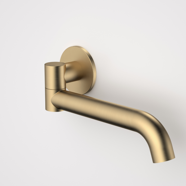 Caroma Liano II 220mm Bath Swivel Spout - Brushed Brass - 96376BB