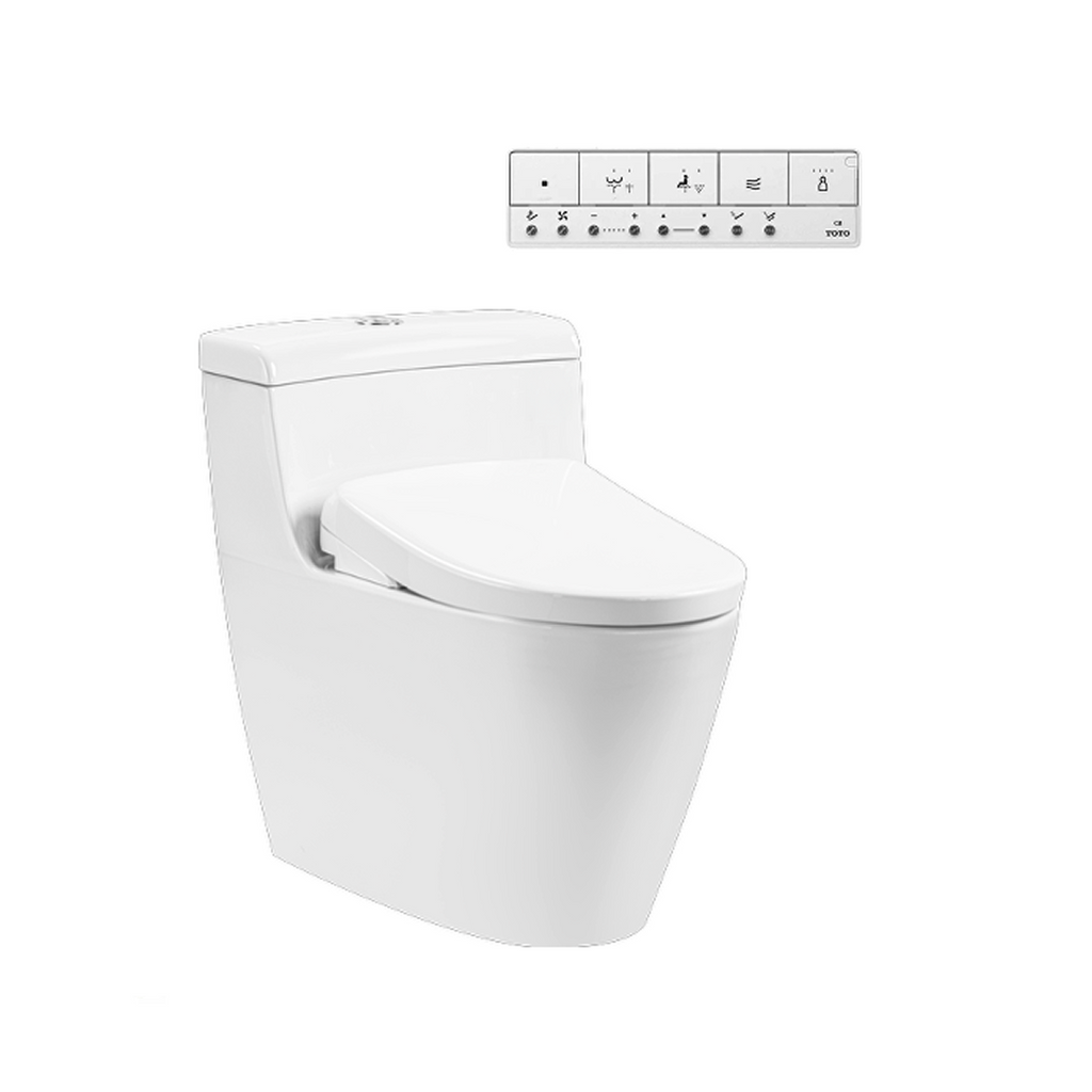 TOTO One Piece Smart Toilet with S7 Elongated Washlet - C636CDREA - C636CDREA + TCF47360GAU
