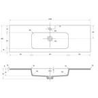 Cassa Design Capture Ensuite 1200mm Wall Hung Vanity - Natural Oak - Matte Black Handle - CAP1200EN-OAK-Matte Black