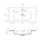 Cassa Design Capture Ensuite 750mm Wall Hung Vanity - Natural Oak - Brushed Nickel Handle - CAP750EN-OAK-Brushed Nickel