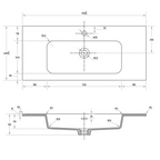 Cassa Design Capture Ensuite 900mm Wall Hung Vanity - Natural Walnut - Brushed Nickel Handle - CAP900EN-WALNUT-Brushed Nickel