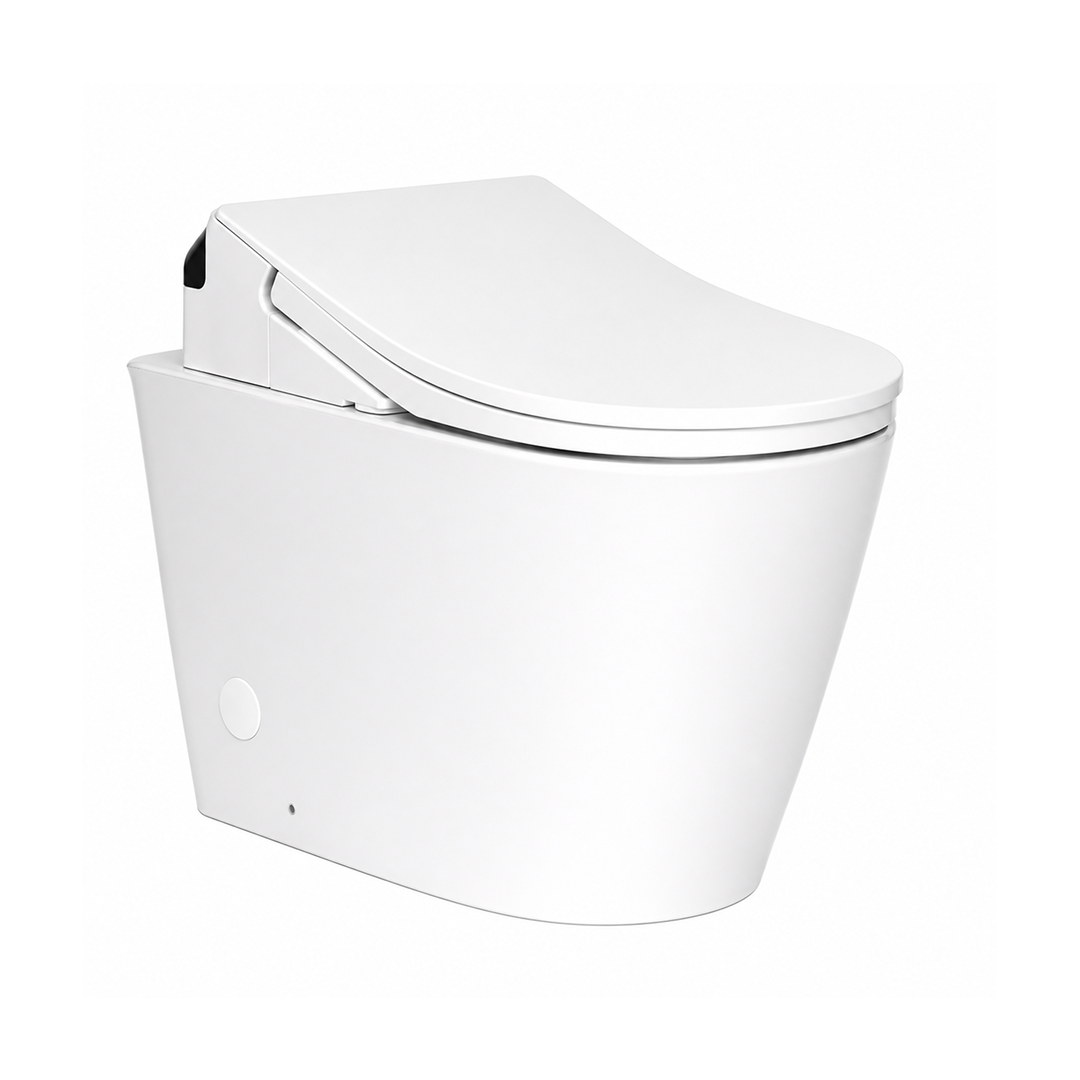 TOTO Dara Wall Faced Smart Toilet Includes RX Washlet - CDR003WF1#WH + TCF795C2AT + THX918