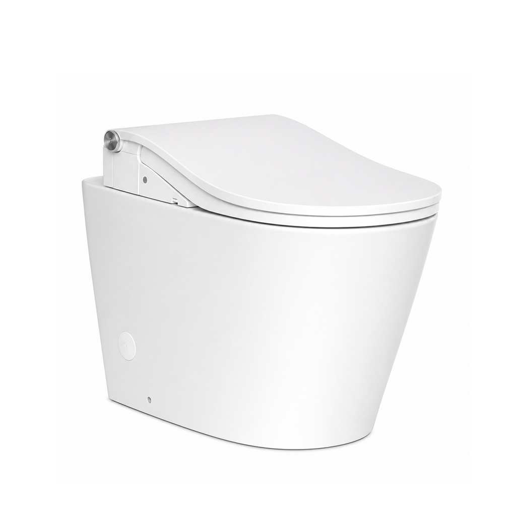 TOTO Dara Wall Faced Smart Toilet Includes RW Washlet - CDR003WF1#WH + TCF801CZX3WX + THX918