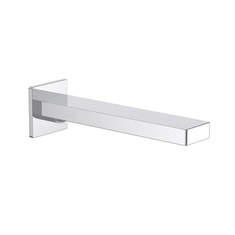 Caroma Round Square Wall Basin/Bath Outlet 220mm LF - Chrome - CL10025.C5AF