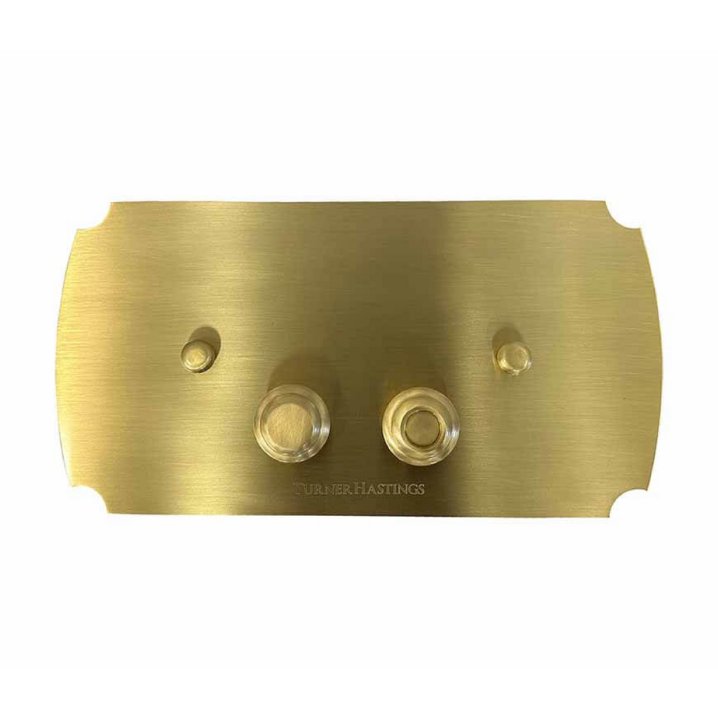 Turner Hastings Claremont Mechanical Flush Plate - Brushed Brass - CL102FP-BB