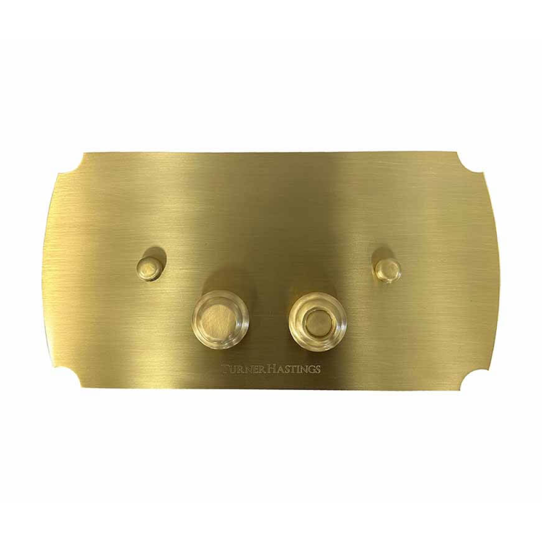 Turner Hastings Claremont Mechanical Flush Plate - Brushed Brass - CL102FP-BB