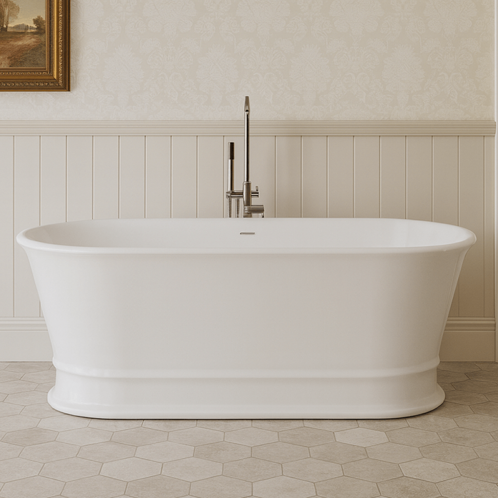 Turner Hastings Claremont 1700 MagnaCast Freestanding Bath - Gloss White - CL1700MCB-GW