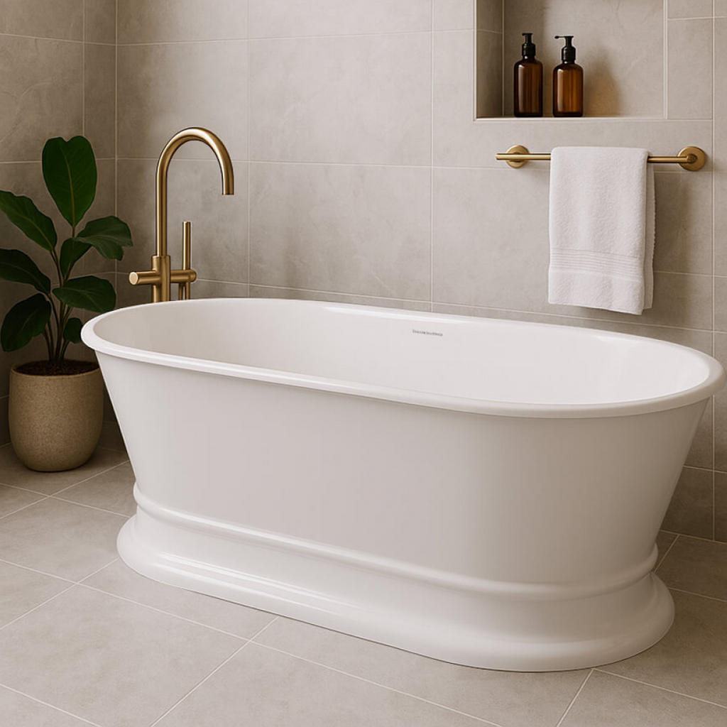 Turner Hastings Claremont 1700 MagnaCast Freestanding Bath - Gloss White - CL1700MCB-GW