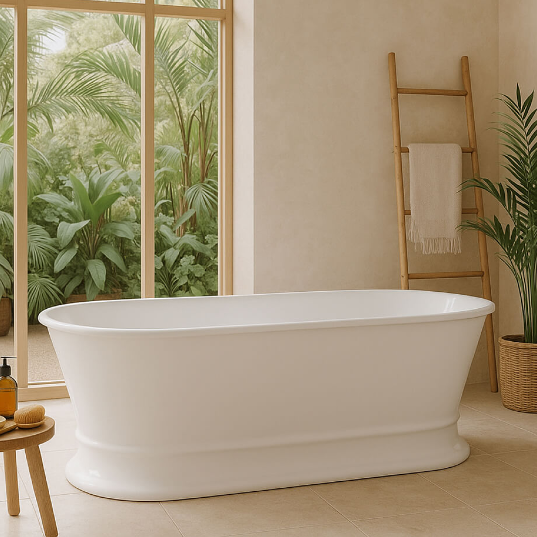 Turner Hastings Claremont 1700 MagnaCast Freestanding Bath - Gloss White - CL1700MCB-GW