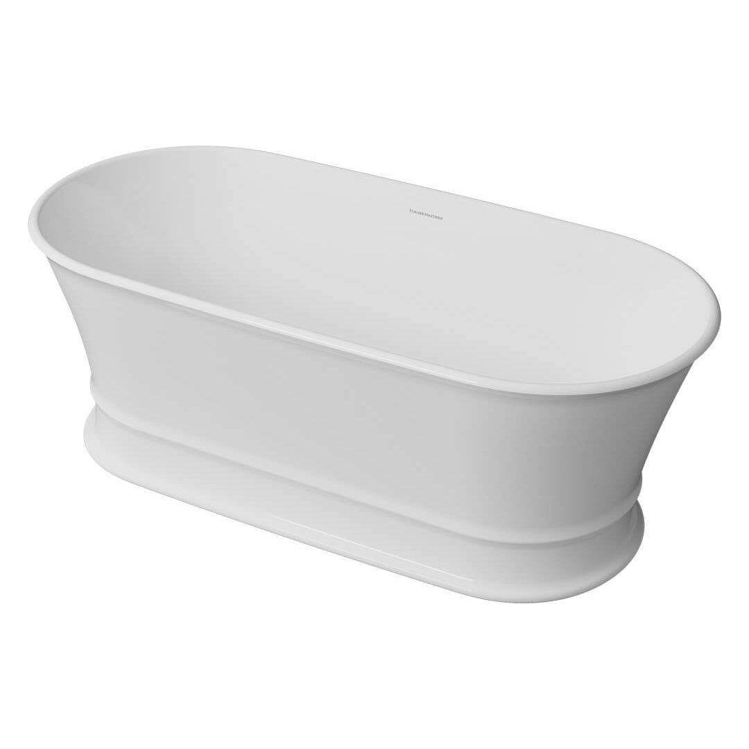 Turner Hastings Claremont 1700 MagnaCast Freestanding Bath - Matte White - CL1700MCB