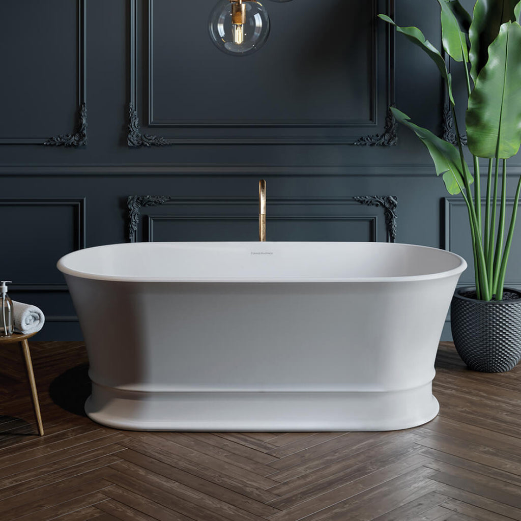 Turner Hastings Claremont 1700 MagnaCast Freestanding Bath - Matte White - CL1700MCB