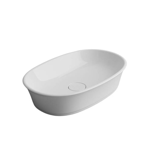 Turner Hastings Claremont 600 MagnaCast Above Counter Basin - Matte White