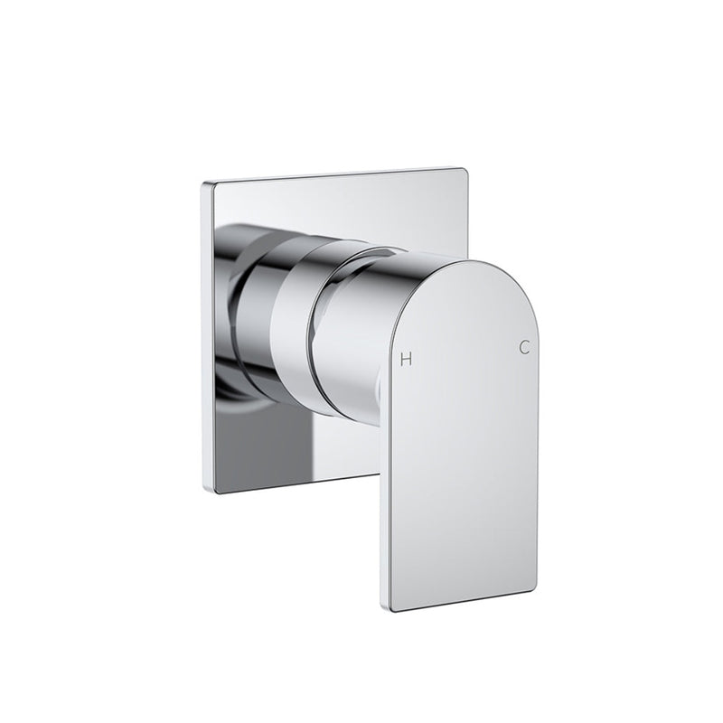CLARK Round Square Wall Mixer - Chrome