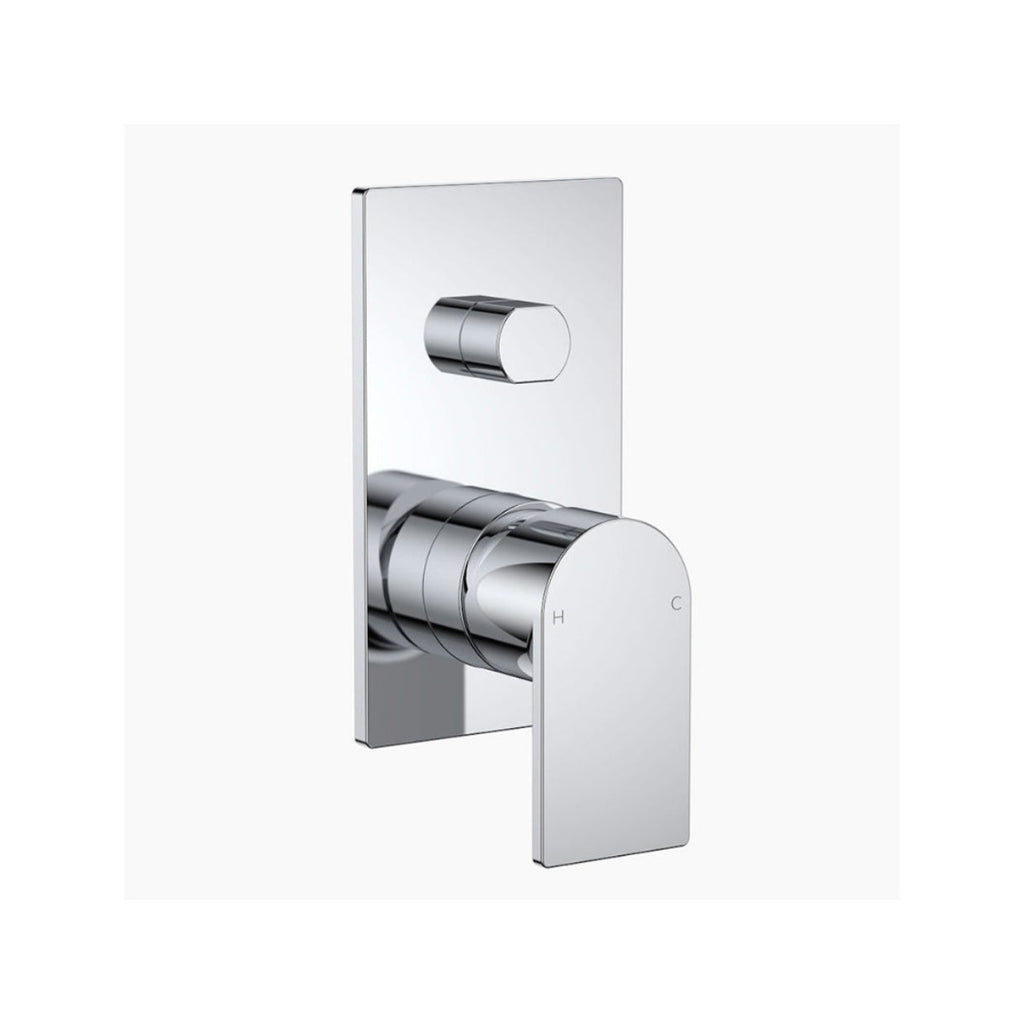 CLARK Round Square Wall Mixer with Diverter - Chrome - CL10033.C