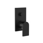 CLARK Round Square Wall Mixer with Diverter - Matte Black - CL10033.B