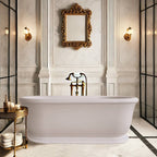 Turner Hastings Camden 1800 TitanCast Solid Surface Freestanding Bath without Overflow - Gloss White - CM1800TCB-GW