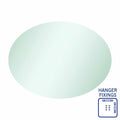 Thermogroup Cody Polished Edge Oval Mirror - 600x800mm with Hangers - CO6080HN