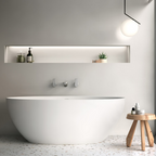 Victoria + Albert Corvara 1500 Freestanding Bath - Matte White CORM-N-SM-NO