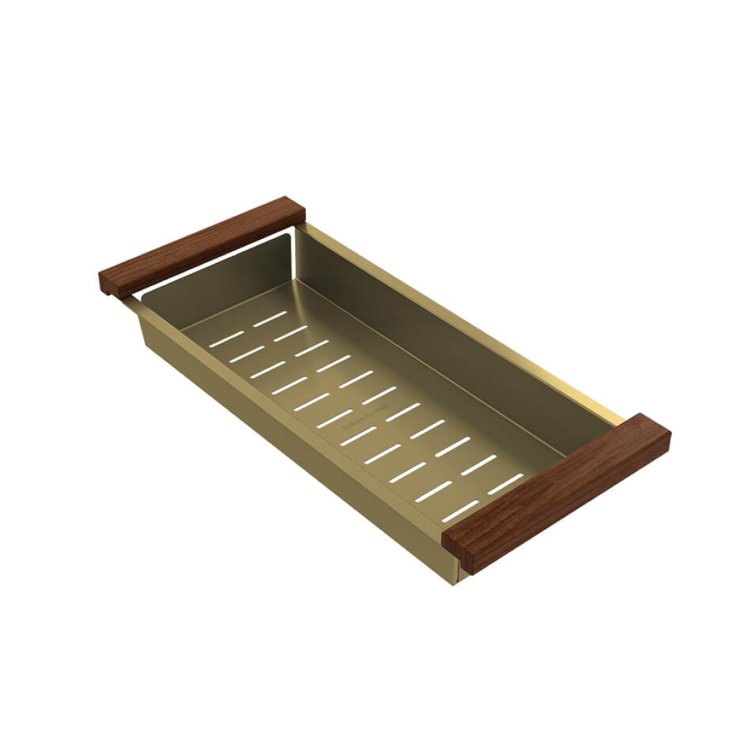 Turner Hastings Sink Colander 43 x 19 - Brushed Brass - CR4320-BB