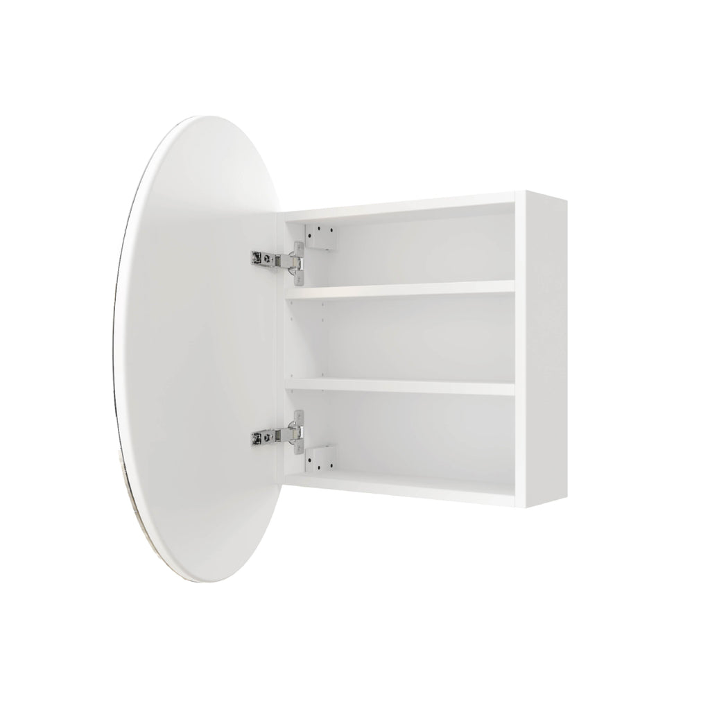 Thermogroup CR6060W 600 Round White Mirror Cabinet