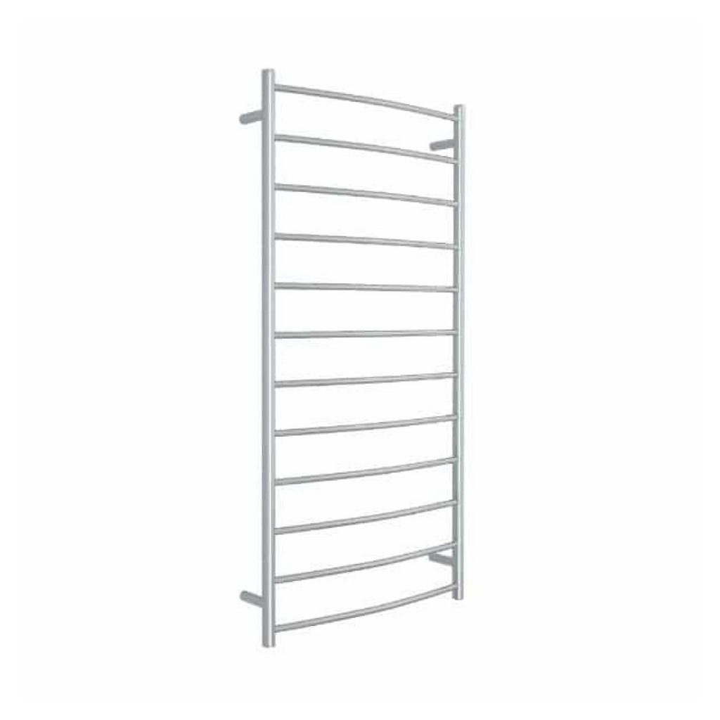Thermorail 240V Curved 700 Round Heated Towel Ladder - CR69M Polished Stainless Steel