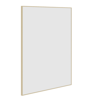 Thermogroup Ablaze Carson Round Rectangular Gold Framed Mirror - CS9075G