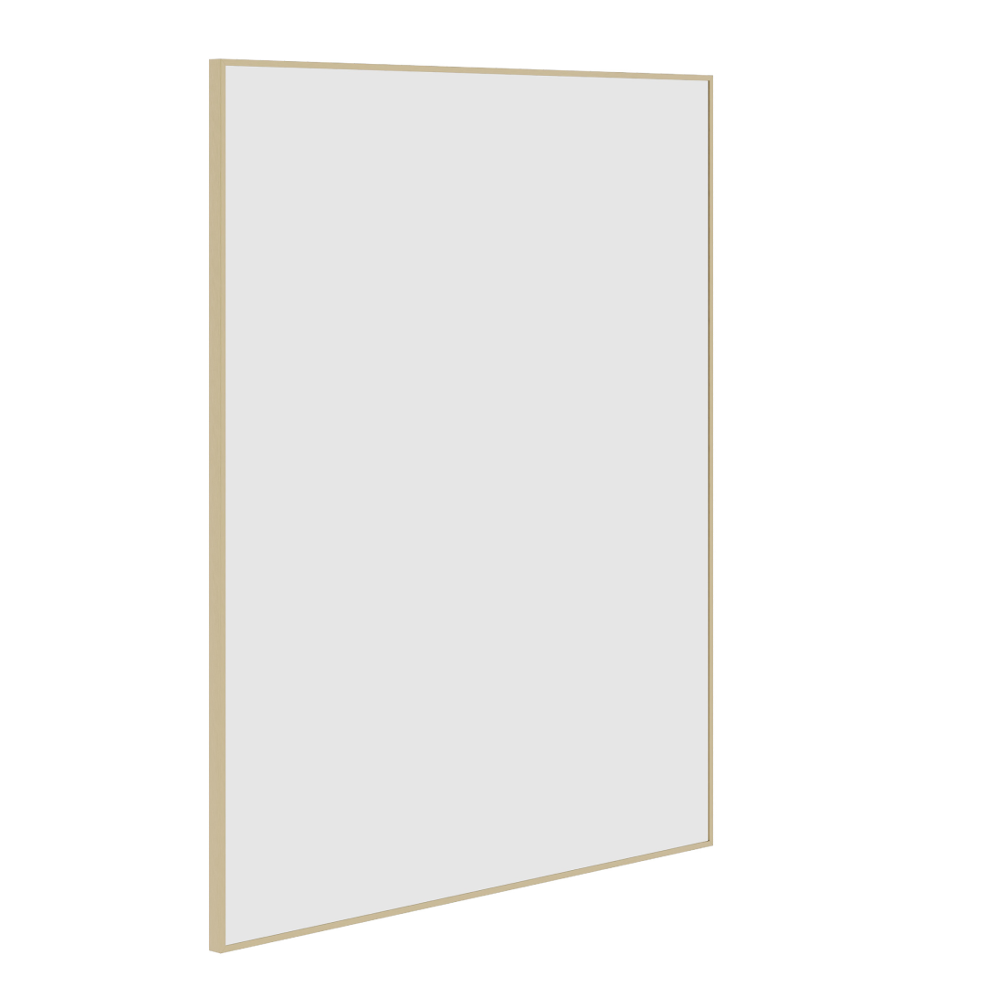 Thermogroup Ablaze Carson Round Rectangular Gold Framed Mirror - CS9075G