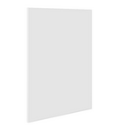 Thermogroup Ablaze Carson Round Rectangular White Framed Mirror - Includes Demister CS9075WD
