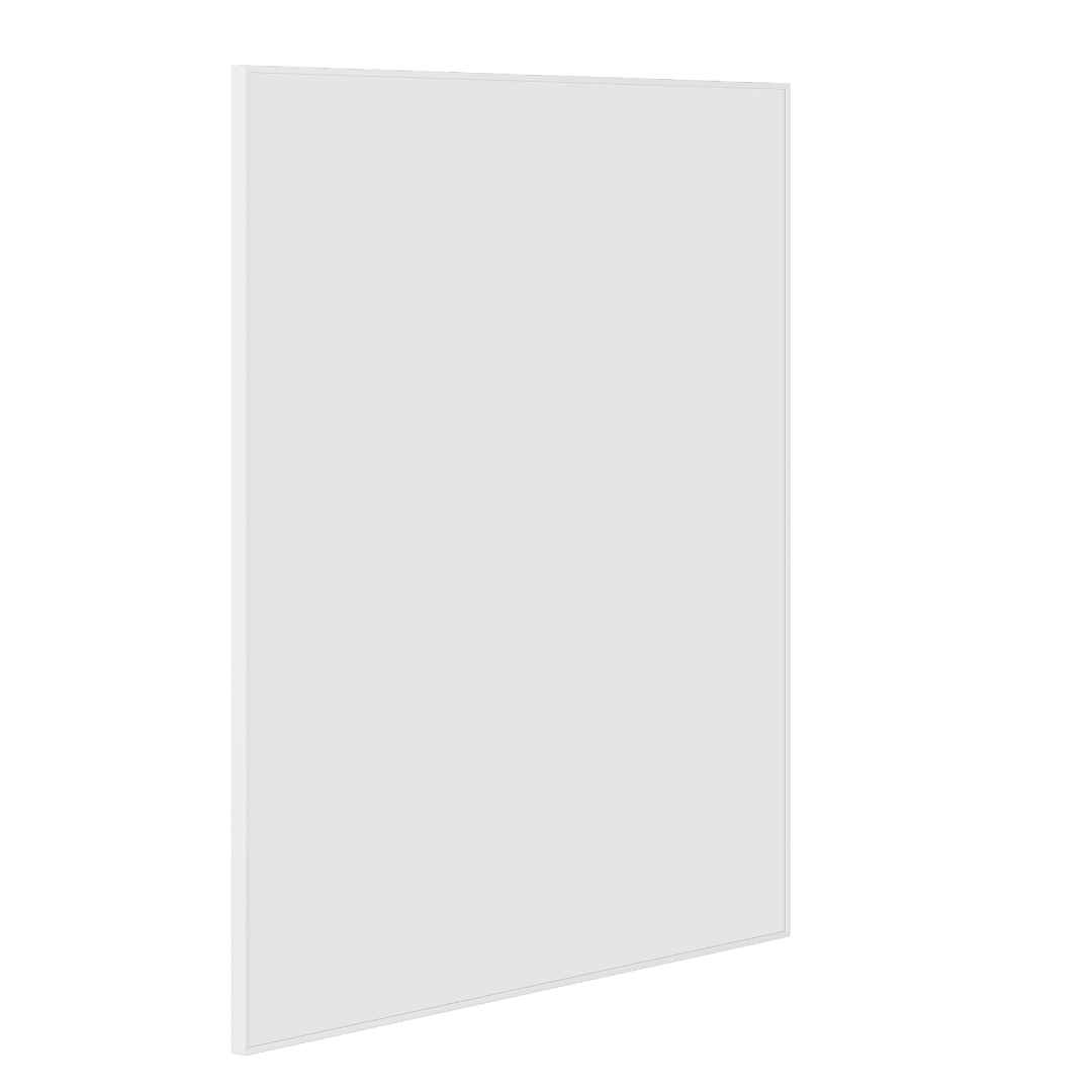 Thermogroup Ablaze Carson Round Rectangular White Framed Mirror - CS9075W