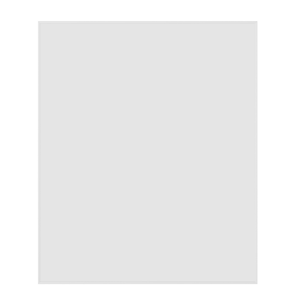 Thermogroup Ablaze Carson Round Rectangular White Framed Mirror - Includes Demister CS9075WD