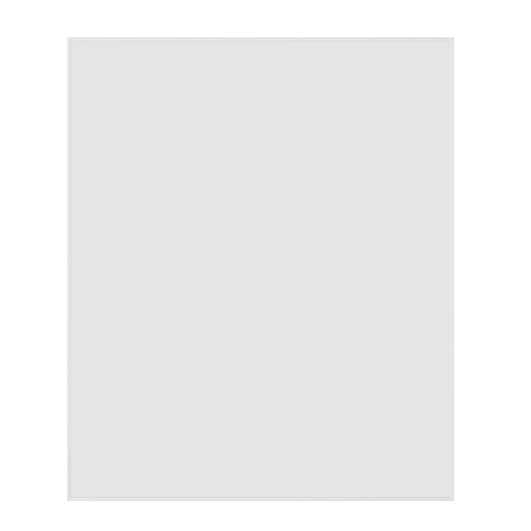 Thermogroup Ablaze Carson Round Rectangular White Framed Mirror - CS9075W