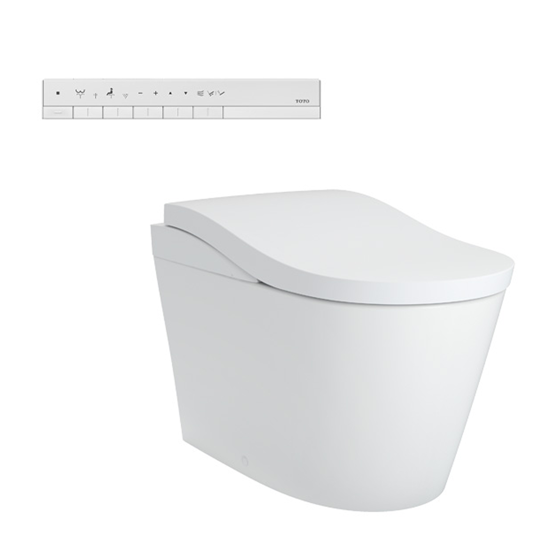TOTO Neorest LS Floor Mounted Smart Toilet (S-Trap 305mm) - Matte White CS911MWZC#MW + TCF87820GAU#MW + T53P100VR